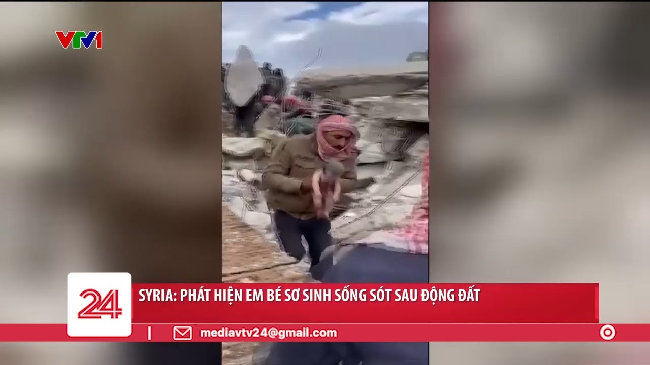 Phép màu kỳ diệu: Bé sơ sinh còn nguyên dây rốn sống sót sau động đất | VTV24 - YouTube