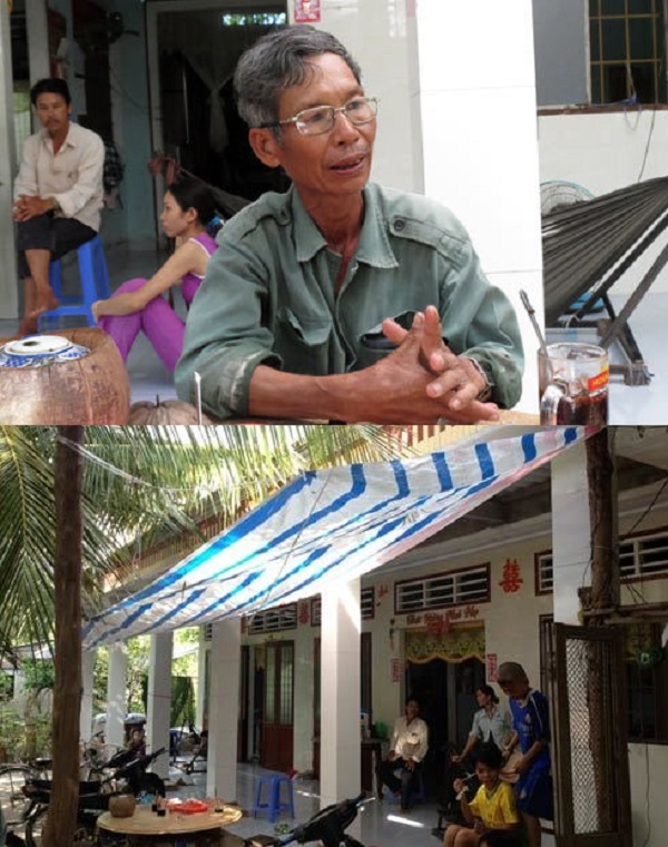  
Sau khi trúng số ông Xiêm thường xuyên làm từ thiện, giúp đỡ bà con lối xóm. (Ảnh: Pháp Luật TP.HCM) 