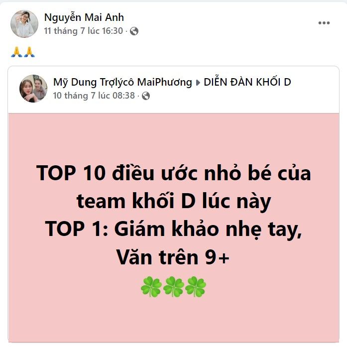 Hai nữ sinh 10 điểm Văn: Người viết 11 trang, người từng ước được 9